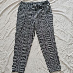 Maurices Black and White Plaid Trousers
